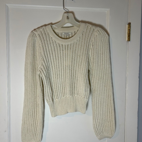 Z Supply NWT knit long sleeve Bardot sweater, women's XSmall, off white - Picture 1 of 4
